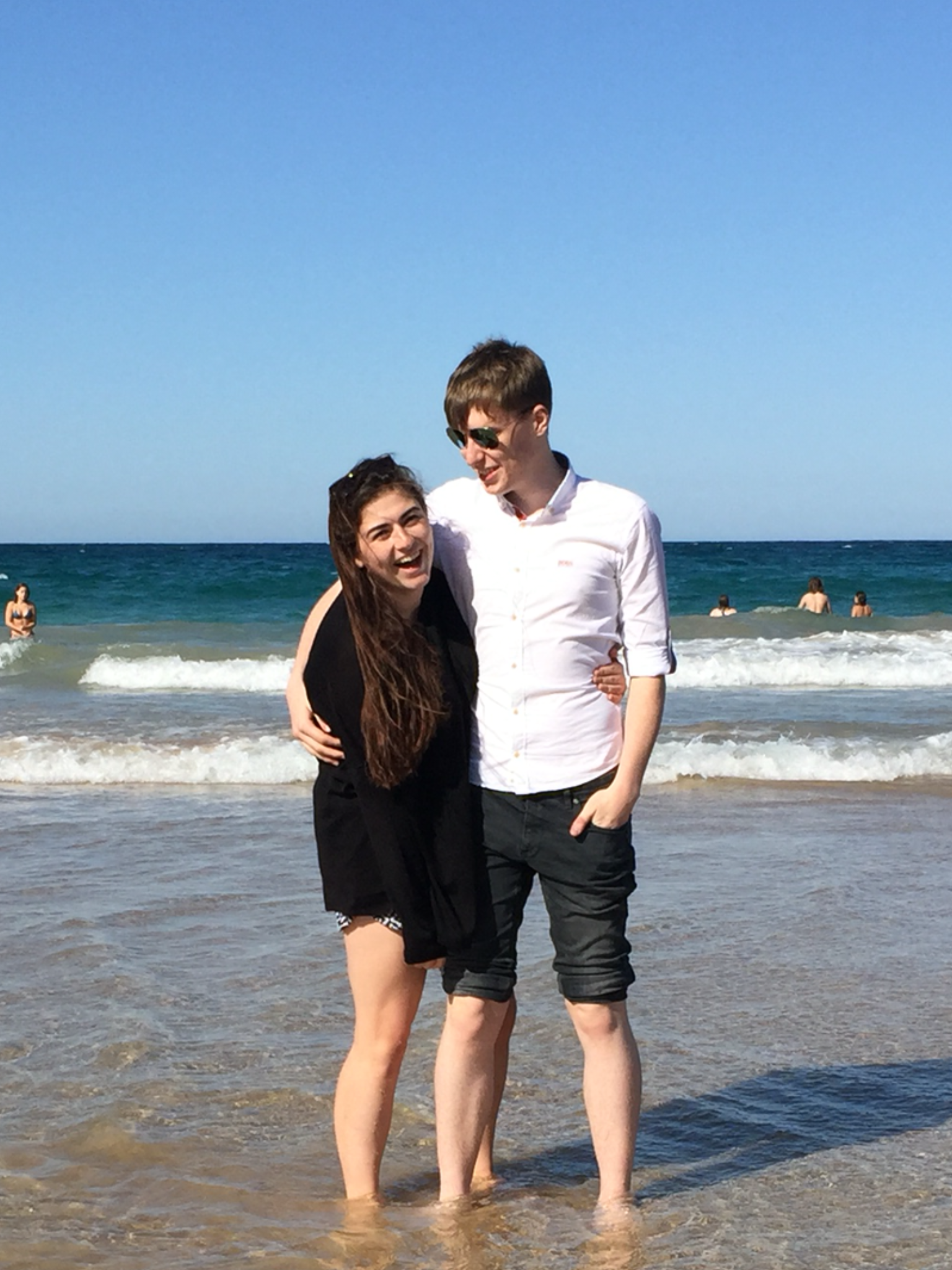 Sam and Jen at Manly Beach
